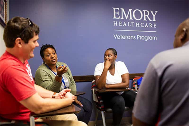 Group of veterans at the Emory Healthcare Veterans Program